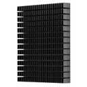 Aluminum Heat Sink 150x120x20mm Black Anodized Cooling Block for CPU Power Amplifier PCB Board Efficient Heat Dissipation