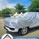 Cool Area 99% Aluminum Sun Shade Cloth 8x8FT Reflective Silver Tarp Fabric with Grommets for Greenhouse, Car, Garden, Patio, Kennel