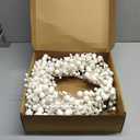 VioletEverGarden White Wreath 20 Inch Winter Wreaths for Front Door Artificial White Berry Wreath for Winter Christmas Hoilday Party Wall Window Decorations