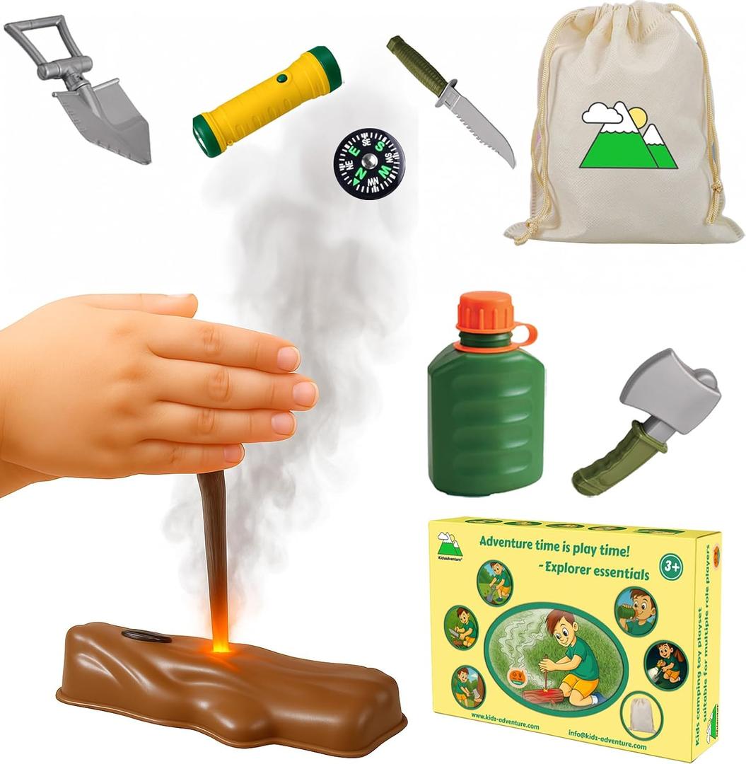 3 x Kids Educational Camping Toys – Indoor/Outdoor Toys for Toddlers and Kids Ages 4-8, 3-6 | Great Halloween, Holiday and Birthday Gift Ideas (Explorer Kit)