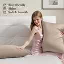 Softhour Silky Pillowcase Premium Satin Pillow Cases with Zipper Closure for Hair and Skin, Queen Size 20 x 30 Inches, Gifts for Women, Light Brown