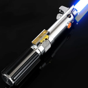 Pixel Dueling Lightsaber, Motion Control 39 Sets Sound Effects and 12 Colors Change, Smooth Swing Metal Handle Light Saber for Adults, Boys Cosplay Gifts (Pixel