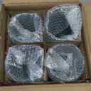 CREATIVELAND Colored Vintage Drinking Glasses Set of 4, 15.5 oz Romantic Embossed Water Glasses, Colored Tumblers Tempered Glass for Juice, Beverages, Beer, Cocktail