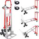 3 in 1 Industrial Convertible Stair Climbing Cart,1000 LBS Capacity Hand Trucks Heavy Duty, Hand Truck Dolly for Transport & Moving in Warehouse, Home, Supermarket