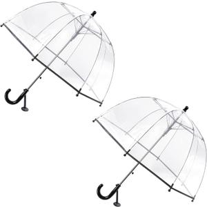 RONIARE Kids Clear Bubble Umbrellas for Rain Dome Windproof Umbrella for Kid Girls and Boys