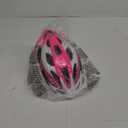 Schwinn Thrasher Helmet for Adults, Size 58-62 cm for Riders Ages 14+, Microshell, Adjustable Dial & Straps, Interior Padding, Air Vents, Lighted or Unlit, Visor, Adult Bike Helmet (Pink/White)
