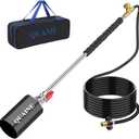 Propane Torch Weed Burner Kit,High Output 2,800,000 BTU with Storage Bag and Self Ignition,Heavy Duty Blow Torch with 10FT Hose,Flamethrower for Weeding,Roofing,Melting Ice Snow,BBQ