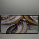 Abstract Wall Art Gold and White Framed Canvas Painting Artwork Modern Home Canvas Wall Decor Suitable for Living Room Bedroom Restaurant Office 29"X58"