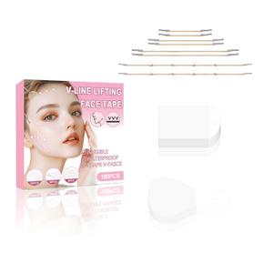 180PCS Face Lift tape Invisible, Face Lift Tape with 8 bands, Neck Tape Lifting InvisibleV-Shaped Instant Face Tapes for Lifting Sagging Skin Eyes Double Chin Wrinkles Waterproof