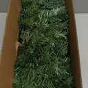 Christmas Garland with Dual Color 50 LED Lights 9 Ft, Prelit Xmas Garland with Cypress Leaf, Timer by Remote Control and Batteries Operated for Mantle Staircase Indoor and Outdoor