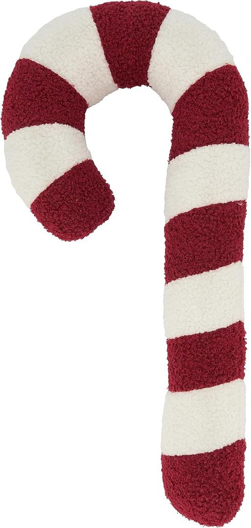 SARO LIFESTYLE Sweet Dreams Candy Cane Poly Filled Throw Pillow (9"x16")