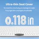2Pcs Nappa Leather Front Seat Covers for Tesla Model Y/3 Highland/Juniper 2025 2026 Interior Accessories, Breathable All-Season Non-Slip Full Cover Bottom Seat Protectors Cushion, White
