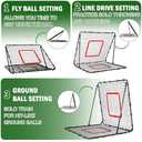 Baseball and Softball Rebounder Net,Baseball Rebounder,Volleyball Rebounder,Pitch Back Net,Multi-Sport Training Rebound Screen,with Pitching Target,Easy Adjustable Angles