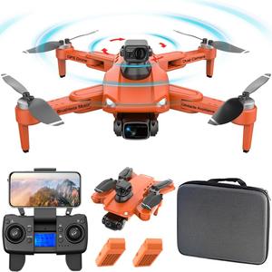 Lozenge Brushless Drone with Camera for Adults 4K GPS Drone 360 Laser Obstacle Avoidance RC Quadcopter Helicopter L900 Pro MAX Dual Cameras with Storage Bag