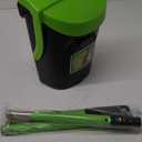 MXF Pooper Scooper Swivel Bin & Rake Kit with 20 Waste Bags, 36.6" Long Handle Adjustable Portable Non-Breakable Dog Pooper Scooper for Large Medium Small Dogs, Poop Scooper for Lawn Yard Dog Kennel (Green)