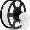 ELEGOO PLA+ Filament 1.75mm White 1KG, High Toughness PLA Plus 3D Printer Filament Dimensional Accuracy +/- 0.02mm, 1kg Spool(2.2lbs) Fits for Most FDM 3D Printers
