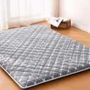 Premium Foam Japanese Floor Mattress,100% High Density Comfortable Foam, Thicken Tatami Mat Sleeping Pad,Foldable & Portable Kids Adults Sleeping Mats for Guest Room, Dormitory,Full (80" X 54")