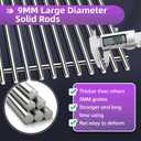 9MM 18 7/8" Stainless Steel Genesis 2 Grill Grates for Weber Genesis ii E-310 E-315 E-325 E-330 E-340 S-335 S-340 GS4 Grills Replacement Parts for Weber 66095 Genesis ii 300 LX 300 Series