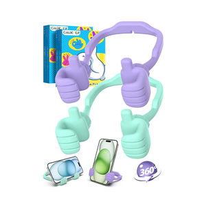 Easter Basket Stuffers for Teens Girls Kids Gifts Cell Phone Stand: UPGRADE Adjustable Thumbs Up Lazy Phone Holder for Desk Fun Gadgets Teenager Boys Women Adults Essentials Easter Gifts Trendy Stuff, Pack of 2