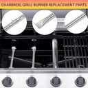 463365021 463366022 Grill Replacement Parts for Charbroil Performance 4 Burner 463366022 463351021 463365522 463352521 463354021 ,Heat Tent ,Char-broil Burner 463365021,Crossover Tube & Igniter