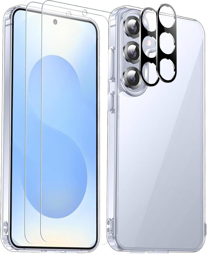 SPIDERCASE for Samsung Galaxy S25 Plus Case, [10 FT Military Grade Drop Protection] [Crystal Clear] [Not-Yellowing] Slim Fit Shockproof Anti-Scratched Rugged Phone Case, Clear