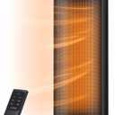 Dreo Space Heater, 1500W Electric Heaters for Indoor Use with Thermostat, 70 Oscillation, 8 Safety Protections, 5 Modes, Remote, 12H Timer, Quiet Portable Heater for Office, Bedroom, Large Room