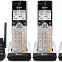 AT&T CL82507 DECT 6.0 5-Handset Cordless Phone for Home with Answering Machine, Call Blocking, Caller ID Announcer, Intercom and Long Range, Silver (CL82507)