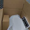 Electric Heated Bidet Toilet Seat with Warm Water Wash, Warm Air Dryer, Soft Closed Lid, Night Light, LED Display, Toilet Seat with Bidet Requires Outlet - Round