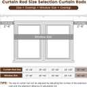 1" Diameter Curtain Rods Itself is 30 to 144 inch 1 Pack Fit 30-142 inch, 66 to 120 inch Window with Heavy Duty Adjustable Rod Matte White Splicing Metal Extra Long Curtain Rod for Windows
