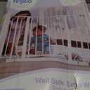 Regalo Easy Step Extra Tall Walk Thru Baby Gate, Includes 4-Inch Extension, and 4 Pack of Wall Cups and Mounting Kit, White