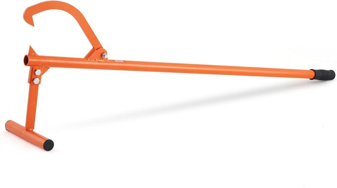 VEVOR 48" Timberjack Log Lifter, Adjustable Heavy Duty Log Roller Cant Hook, Log Jack with Rubber Grip, Log Cant Hook Logging Tools for Rolling and Raising Up Logs up to 15" Dia