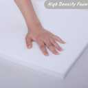 Patelai Cushion Sheet Upholstery Foam High Density Foam Padding Seat Replacement Upholstery Wrap Sponge Padding for Cushions Chairs Packing Storage and Shipping(79 x 16 x 0.8 Inch,White)