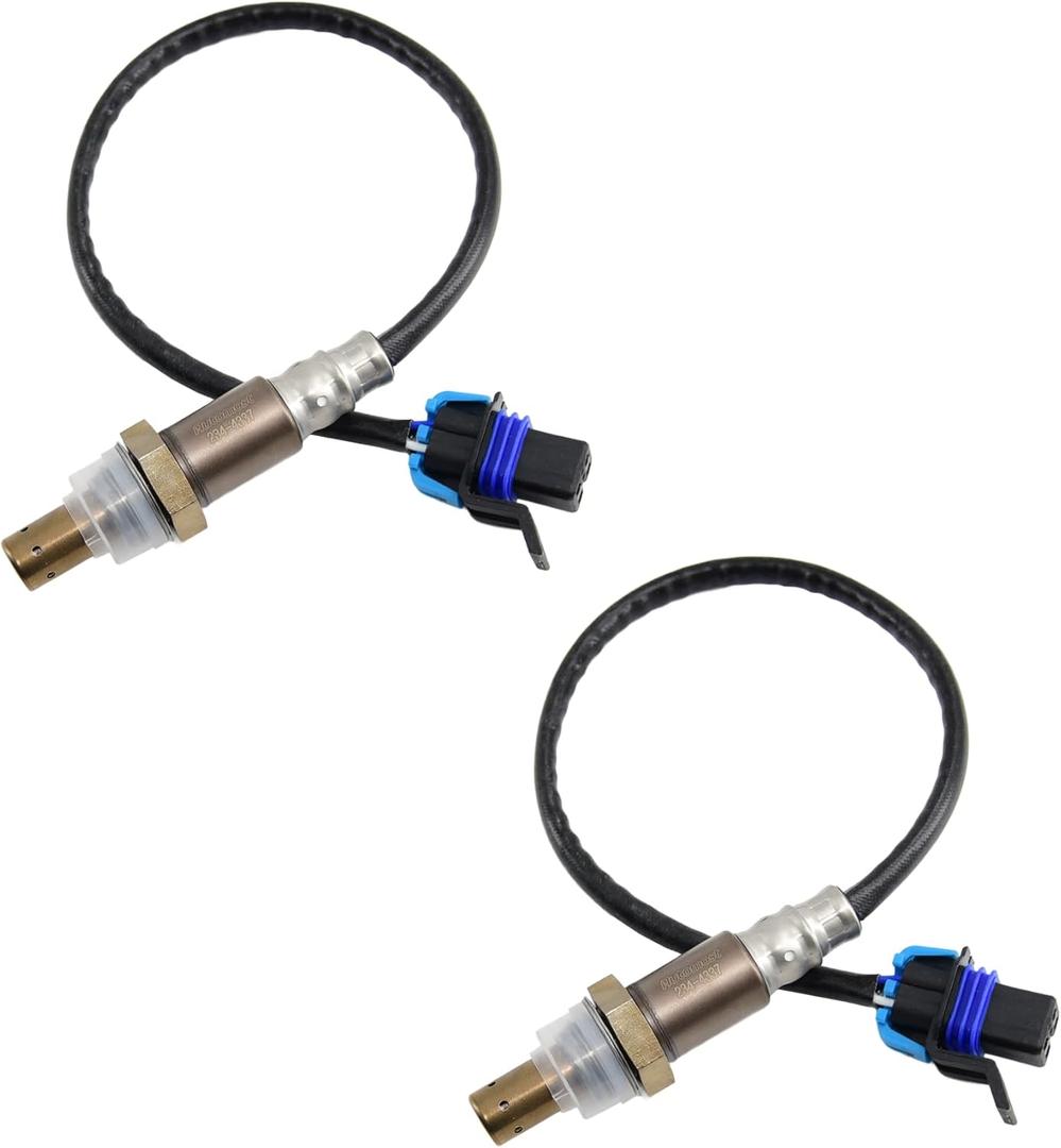 2Pcs Oxygen Sensor Upstream or Downstream 234-4337 Compatible for 2006-2013 Chevrolet Silverado Avalanche Sierra Suburban GMC Yukon XL 1500 2500 Buick Lucerne Cadillac Escalade DTS H2 H3
