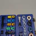 Orion Motor Tech Master Quick Disconnect Tool Set, 25pc Line Disconnect Tool Kit for A/C Fuel & Transmission Systems, Fuel Line Disconnect Tools for Mechanics Compatible with Ford Chevy GM More, Blue