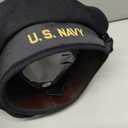 US Navy Sailor Hat, 100% Wool, Navy Blue, Woven Knitted Head Band (US, Numeric, 7 1/4, 7 3/8)