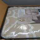 Madison Park Laetitia Comforter Bohemian Tufted Cotton Chenille, Medallion Shabby Chic All Season Down Alternative Bed Set with Matching Shams, Floral Taupe Full/Queen(90"x90") 3 Piece