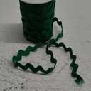 GORGECRAFT Rick Rack Trim 25 Yards 10mm Wide RIC Rac Ribbon Green Wave Bending Fringe Trim Zig Zag Lace Edging Braid Trimming Polyester Webbing Ribbons for DIY Sewing Crafts Gift Wrapping Bow Making