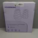 HOMBERKING 8 Pack Glass Food Storage Containers with Lids, Meal Prep Containers, Airtight Bento Boxes with Leak Proof Locking for Microwave, Oven, Freezer and Dishwasher, BPA Free, 5-35oz