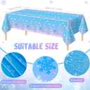 Sliner 171 Pcs Winter Snowflake Tableware Set Snowflake Party Supplies Winter Party Decoration Include Paper Wonderland Plates Napkins Cups Cutlery Tablecloth Banner for Birthday