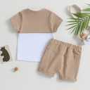 allshope Toddler Baby Boy Summer Outfit Short Sleeve T Shirt Top Casual Shorts Set Infant Newborn Clothes 6 12 18 24 Month 2T