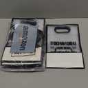 Shinylin 24 Pcs Employee Appreciation Clear Gift Bags Inspirational Clear Plastic Gift Bags with Handle Thank You for Being Awesome Reusable Party Favor Bag for Employee Coworker Teacher, 10 x 7 x 3.1 (Black)