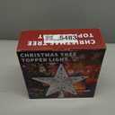 LED Projector Light Christmas Projector 5-Point Star Christmas Treetop with Built-in Rotating Magic Ball LED Tree Ornament Home Party Holiday Winter Xmas Decorations