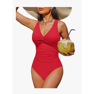 Holipick Women Tummy Control One Piece Swimsuit - Push Up Bathing Suit Full Coverage Slimming Swimwear
Size -3XL