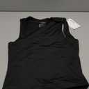 REORIA Butsmooth Women's Square Neck Going Out Crop Tops Double Lined Cute Basic Tank Tops 2025 Clothes (Black) S