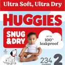 Huggies Snug & Dry Diapers Size 2, 234 Count