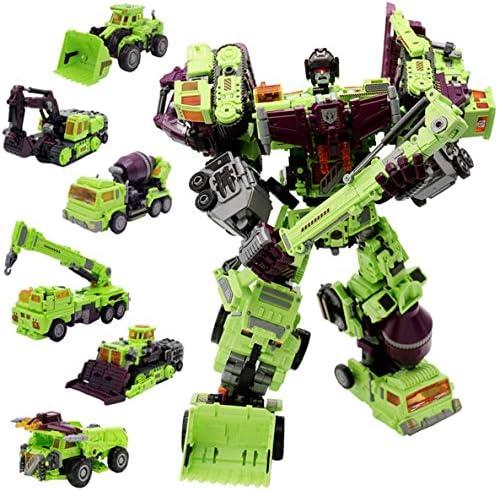 Amazon.com: NBK Deformation Oversize Toys Robot Devastator Engineering Combiner 6 in 1 Action Figure Car Truck Model Gift for Kids Boys (Green) : Toys & Games