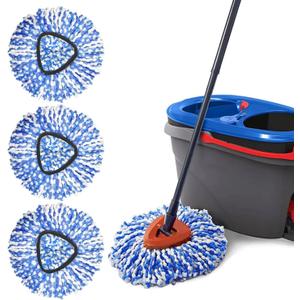 Spin Mop Replacement Heads Compatible with RinseClean 2 Tank Mop System,Microfiber Mop Refill Heads for Cleaning All Hard-surfaced Floor