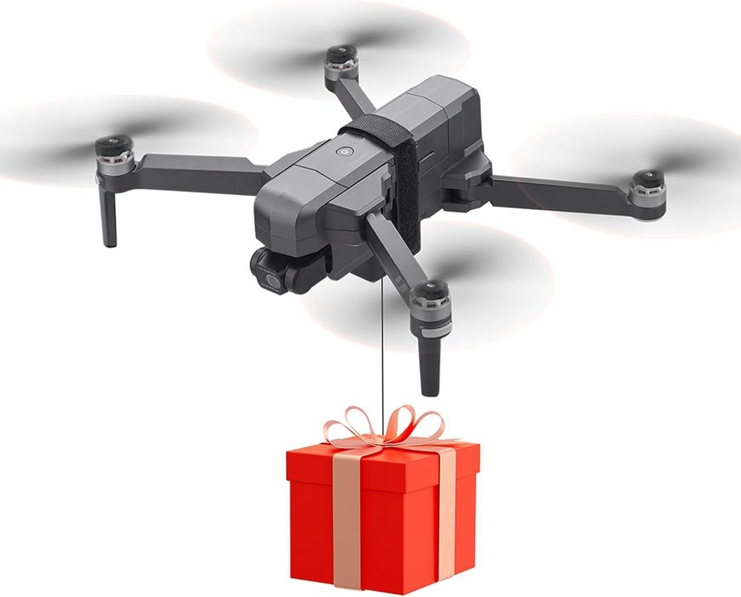 BRDRC Airdrop Payload System for DJI Mini 4 Pro/Mini 3 Pro/Air 3/Mavic 3 Pro Transport Release Delivery Drop Airdrop Fishing with Bait Release for Wedding Scene Fishing Bait & Rescue Accessories