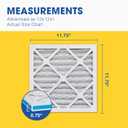 Aerostar 12x12x1 MERV 8 Air Filter, 4 Count, ACTUAL SIZE (11.75 x 11.75 x 0.75), HVAC, Air Conditioning & Furnace Filter Captures Dust, Lint & Pollen (MPR 600 / FPR 5), Made in USA