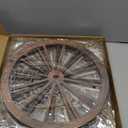 8 PCS Wooden Wagon Wheel Decor with Hemp Rope, 12 Inch Wooden Vintage Rustic Wagon Wheel, Wagon Wheel Wall Decor and Hanging Decorative Wheels for Western Decor, Bedroom, Rodeo Theme Party